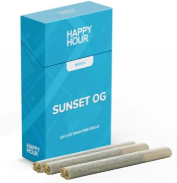 Sunset OG - 10 x 0.5g Indica Joints | Happy Hour
