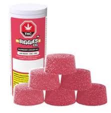 Raspberry Ginger Ale Live Resin - 6 x 10mg Hybrid Gummies | BIGGIES