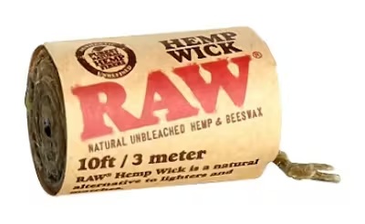 Hemp Wick 10ft  Raw