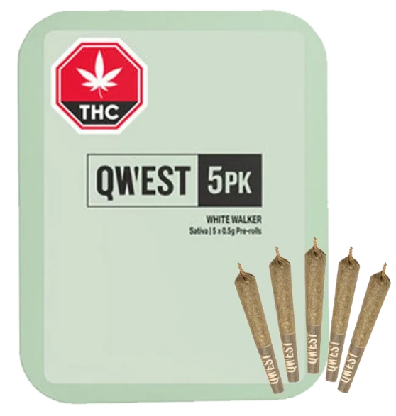 White Walker - 5 X 0.5g Sativa Joints | Qwest