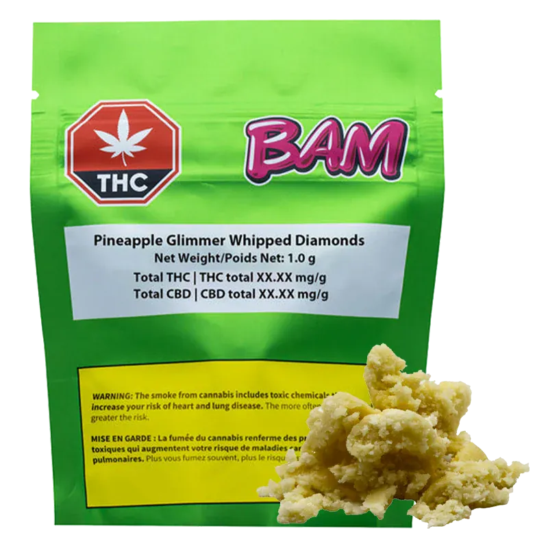 Pineapple Glimmer Whipped Diamonds - Sativa Wax & Other | Bam