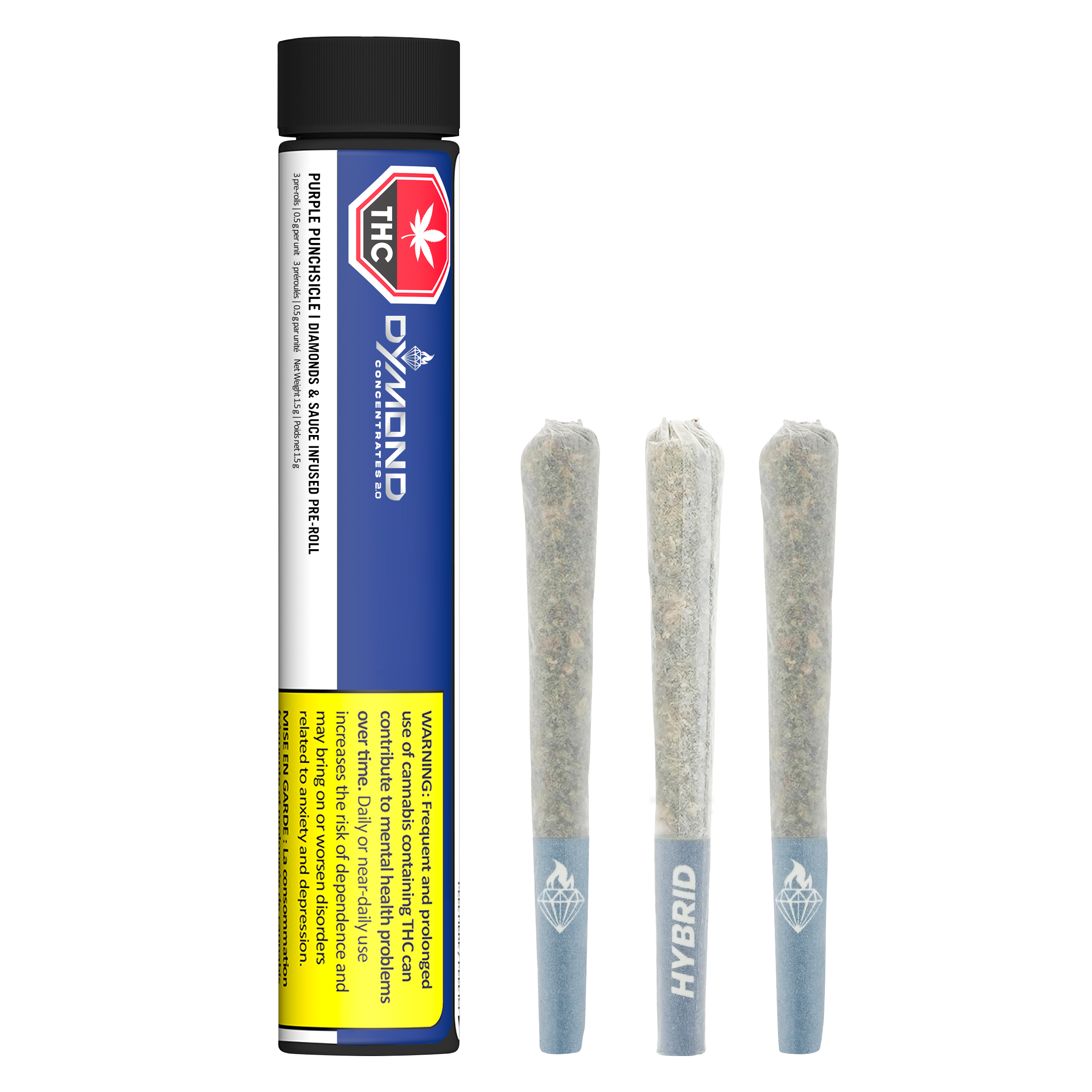 Purple Punchsicle 3 x 0.5g Diamonds and Sauce 0.5g | Dymond 		