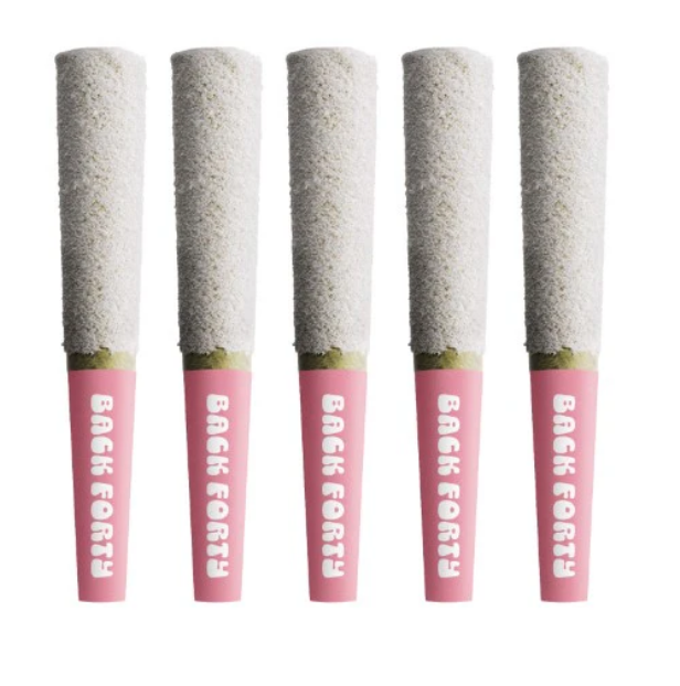 Frosted Icicles Strawberry Pink - 5 X 0.5g Hybrid Infused Joints | Back Forty