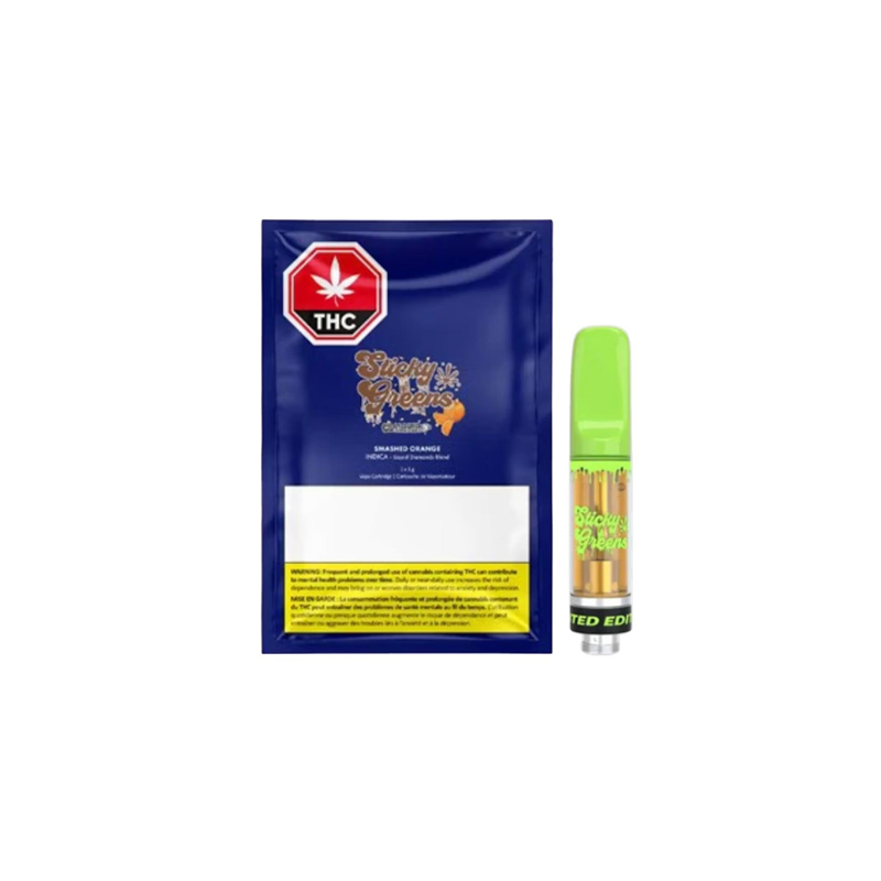 Smashed Orange Liquid Diamond - 1g Indica Cartridges | Sticky Greens