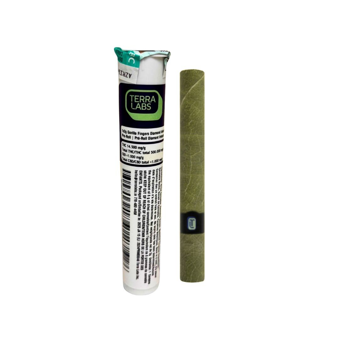 Product image Gorilla Fingers Tropical - 1 X 2g Hybrid Infused Pre-roll | Terra Labs 1