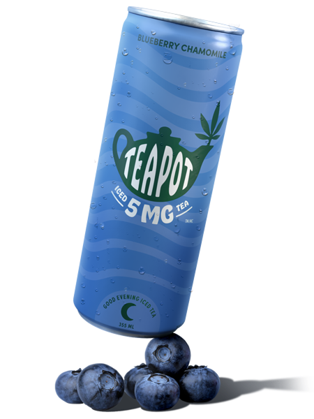 Rosin Infused Blueberry Chamomile Tea - 355ml Blend Ready To Go | Teapot
