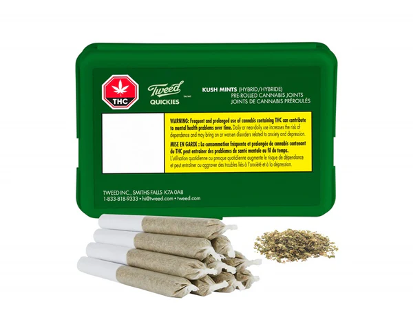 Quickies Kush Mints - 10 x 0.35g Hybrid Joints | TWEED