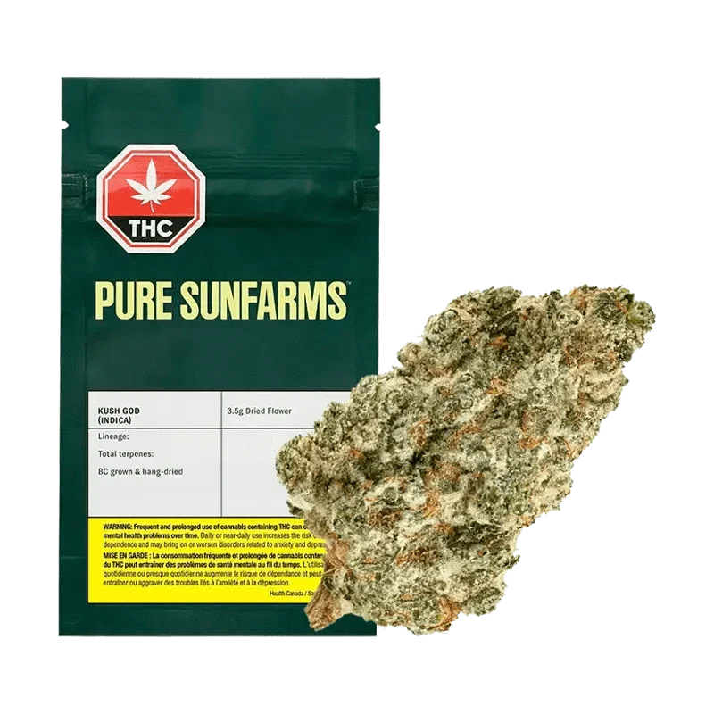 PURE SUNFARMS - KUSH GOD - 3.5 GRAM