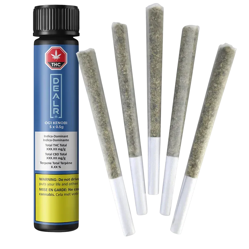 OG1 Kenobi - 5 X 0.5g Indica Joints | Dealr