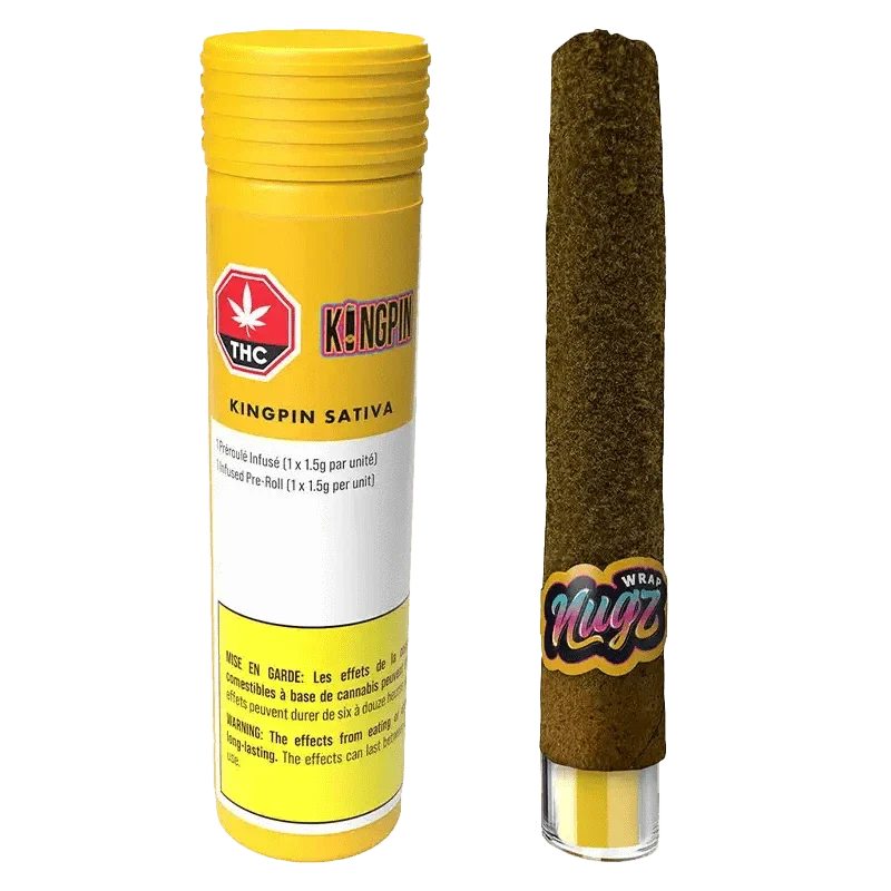 Kingpin Sativa Wrap - 1 x 1g Sativa Infused Joints | Nugz