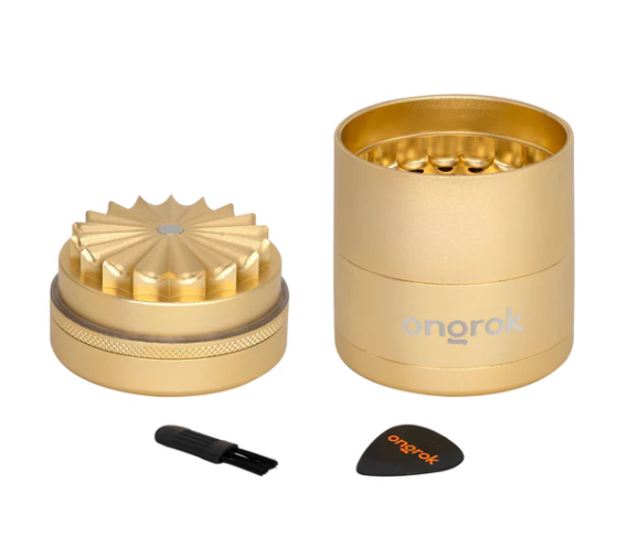 5 Piece 55mm Flower Petal Grinder  Gold