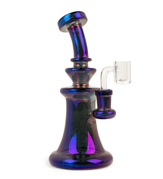 8" Tall Blue Metallic  Terminator Finish Spectrum Concentrate Rig
