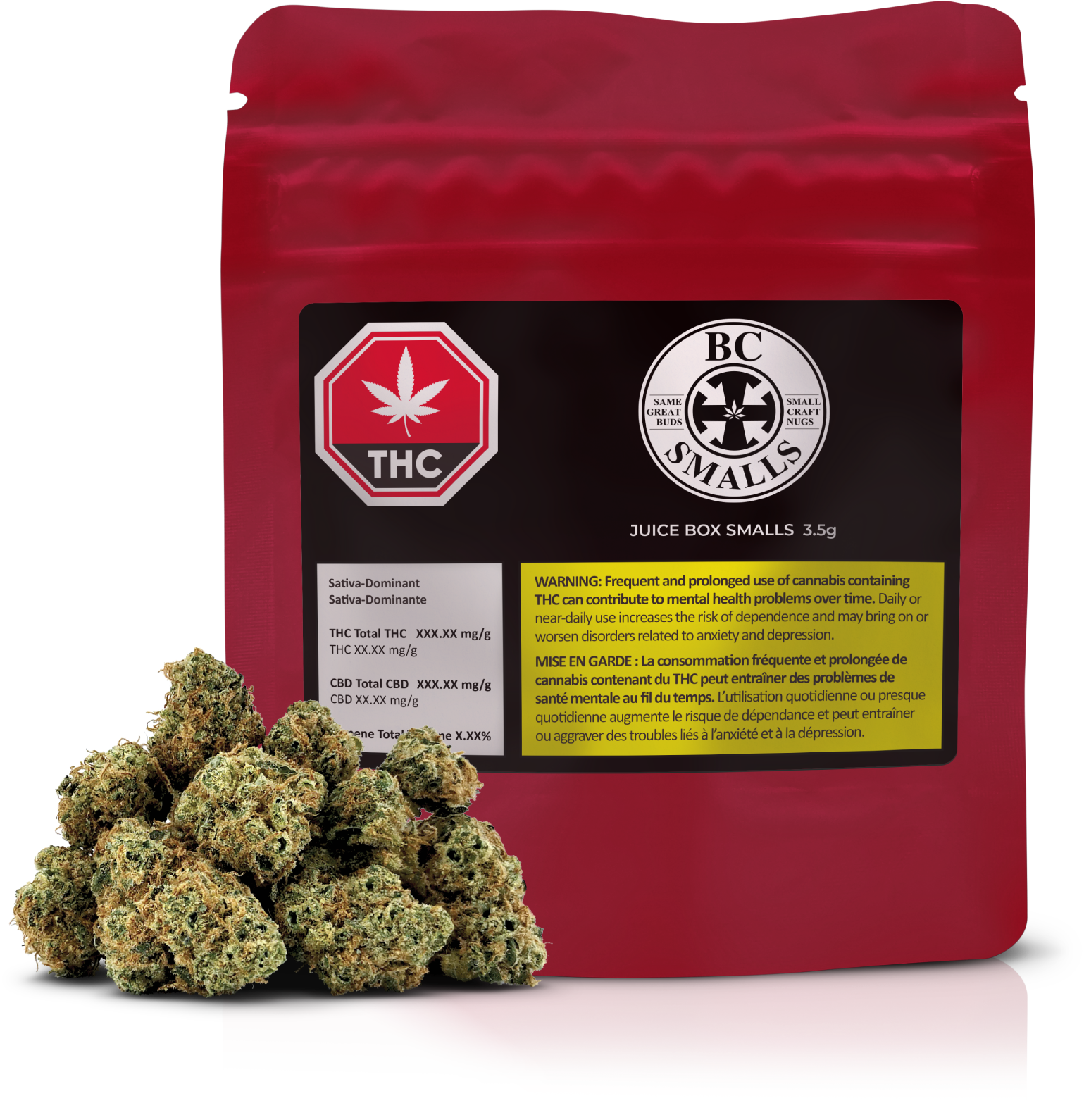 Juice Box Smalls - 3.5g Sativa Whole Flower | BC Smalls