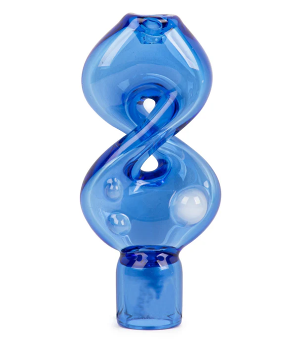 3.25" Pretzel One-Hitter - Blue | Red Eye Glass