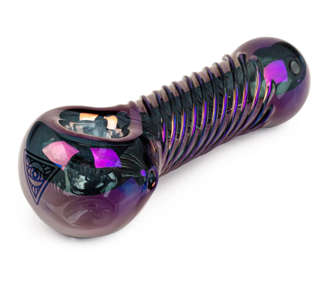 Red Eye Tek 4.5" Blue Metallic Terminator  Finish Big Twister Hand Pipe