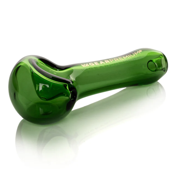 3.75" Green Hand Pipe W/Ash Catcher Mouthpiece  Green  Gear