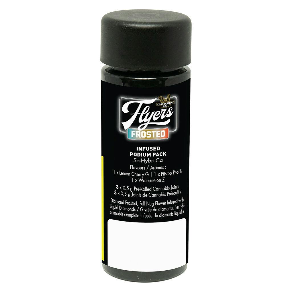 Frosted Flyers Podium Pack - 3 X 0.5g Hybrid Infused Joints | Claybourne