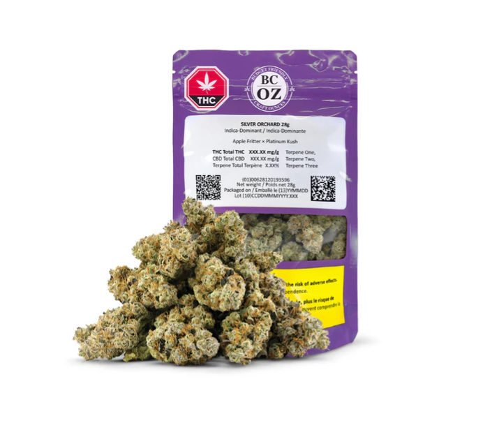 Silver Orchard - 28g Indica Whole Flower | BC Oz