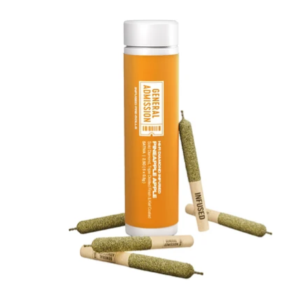 Pineapple Apple Hi-fi Infused - 5 X 0.5g Sativa Infused Joints | General Admission