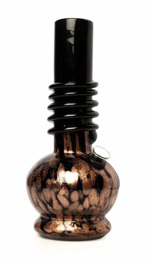 9" Tall Retro Glass Classic Tube W/Wrap