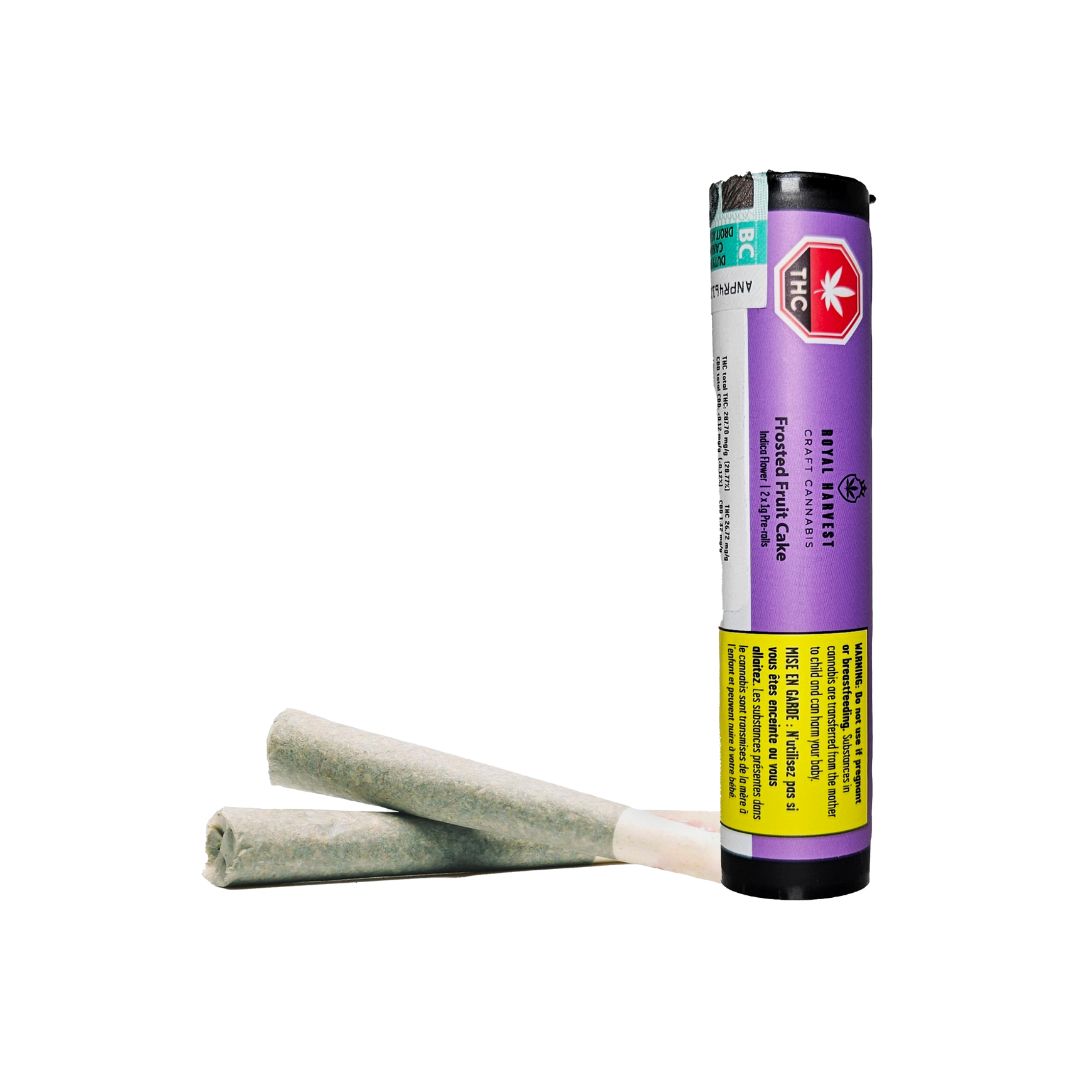 Frosted Fruit Cake - 2 X 1g Indica Joints | Royal Harvest Craft Cannabis