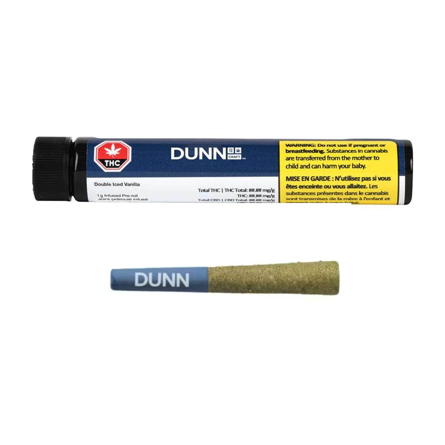 Double Iced Vanilla - 3 x 0.5g Infused Joints | Dunn Cannabis