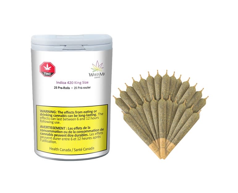 Product image Indica 420 - 20 x 0.4g Indica Joints | Weed Me Grind 1