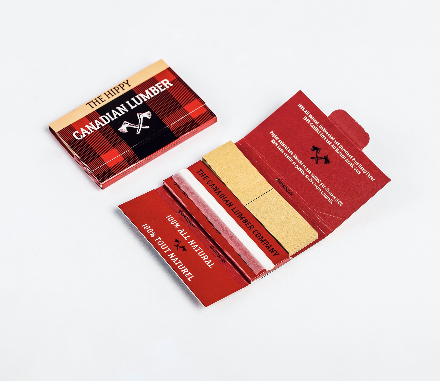 Product image Hippy Rolling Paper  1.25”  Canadian Lumber 1