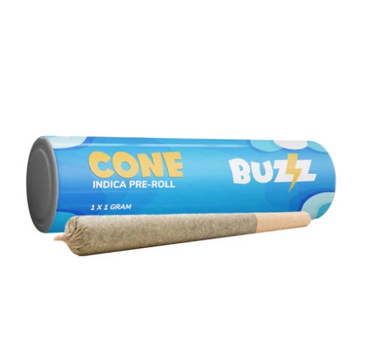 Cones Indica Pre Roll - 1 x 1g Indica Pre Roll | Buzz Cannabis