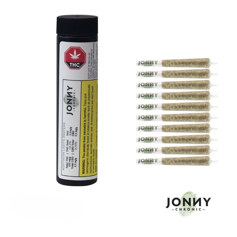 Northern Lights Reefers - 10 X 0.5g Indica Joints | Jonny Chronic