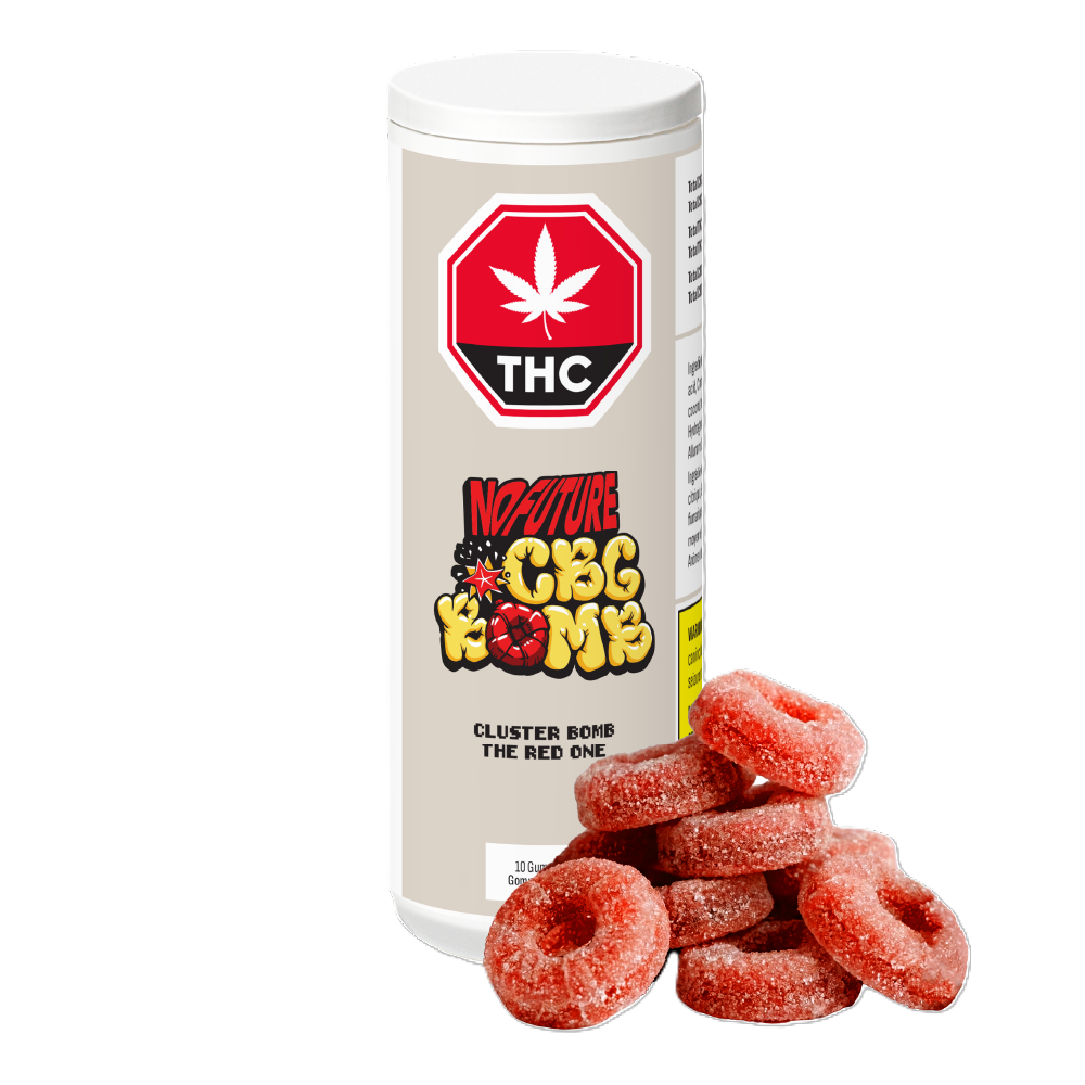 CBG Cluster Bomb - The Red One Gummies - 10 X 50mg CBG Blend Gummies | No Future