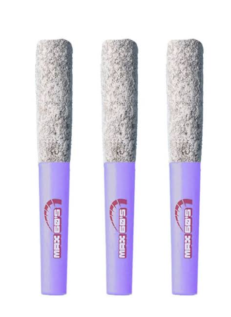 Max 60's Frosted Grape Triple Infused - 3 X 0.45g Hybrid Infused Joints | Chillbilly