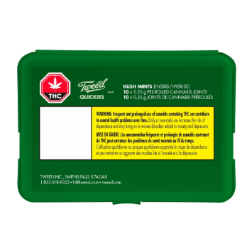 Quickies Kush Mints - 10 x 0.35g Hybrid Joints | TWEED