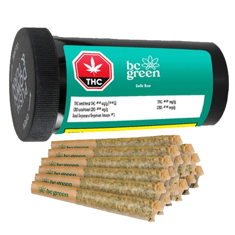 Garlic Haze - 20 X 0.5g Sativa Joints | BC Green