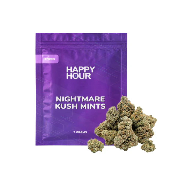 Nightmare Kush Mints - 7g Hybrid Whole Flower | Happy Hour