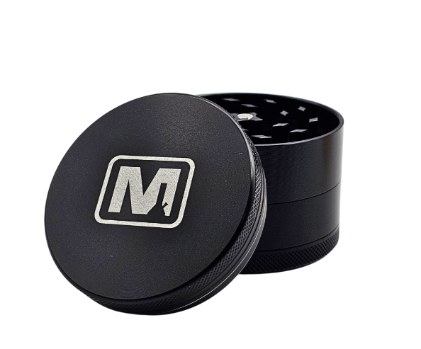 63mm 4-Piece Large Grinder (Black) | Marley 