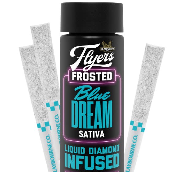 Frosted Flyers Blue Dream Infused - 8 X 0.35g Sativa Infused Joints | Claybourne