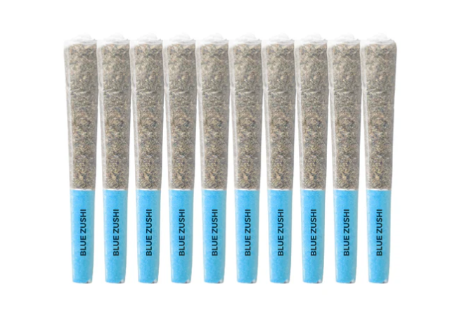 Blue Zushi - 10 X 0.5g Indica Joints | Pistol And Paris