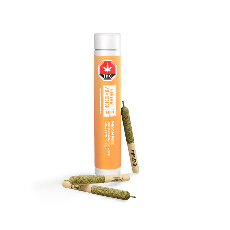Peach Rizz - 3 X 0.5g Sativa Diamond Infused Joints | General Admission