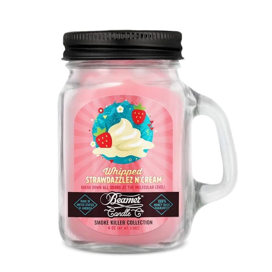 12oz Whipped Strawdazzlez N Cream Candle  Beamer