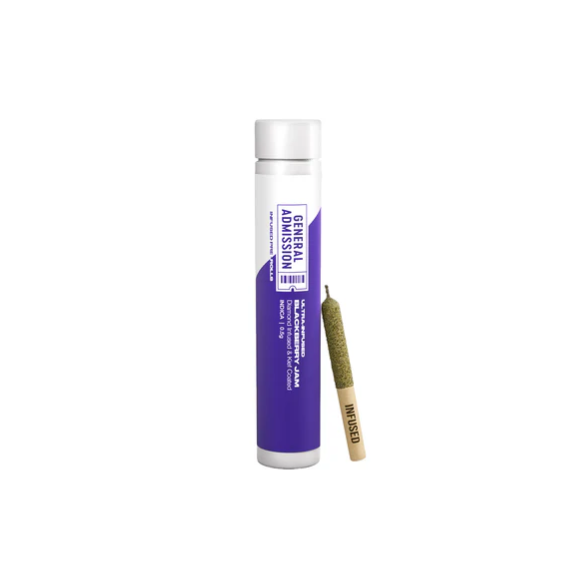 BLACKBERRY JAM DIAMOND INFUSED PREROLL  1 0.5