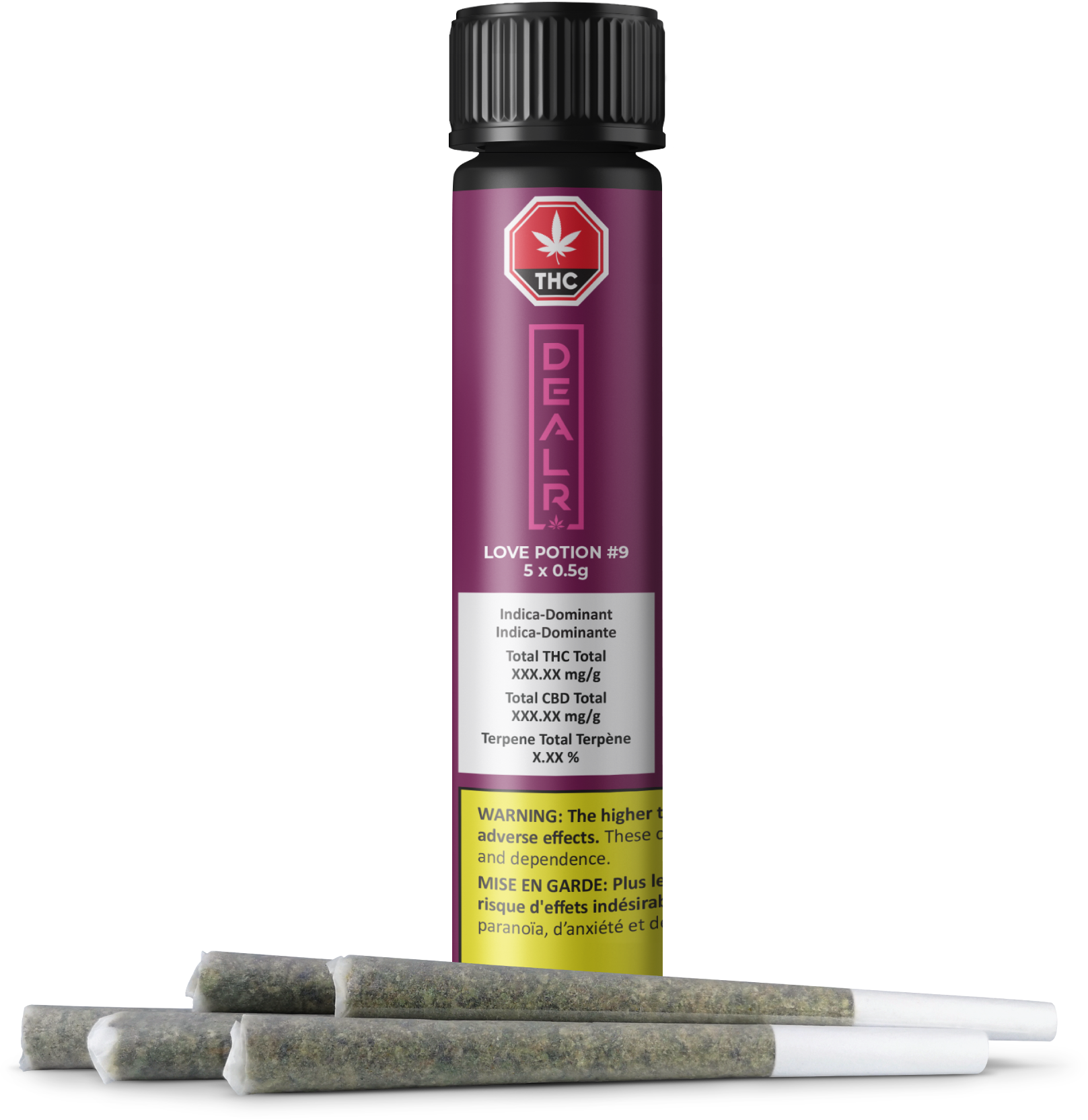 Love Potion #9 - 5 X 0.5g Indica Joints | Dealr