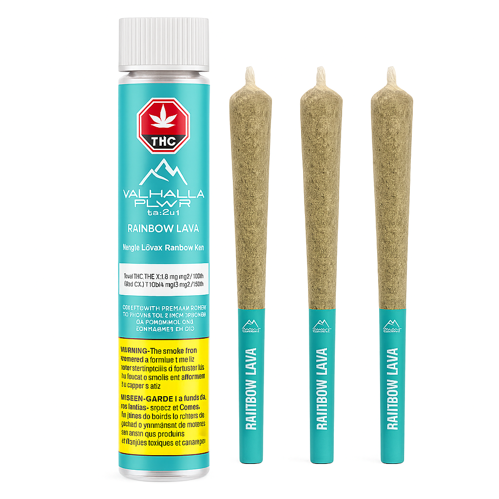 Rainbow Lava - 3 x 0.5g Hybrid Joints | Valhalla Flwr