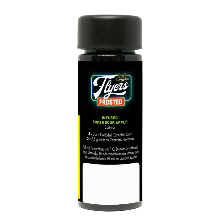 Claybourne Frosted Flyers  - Super Sour Apple Sativa 5 x .5g 