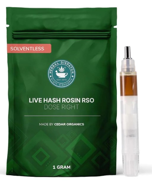 Live Hash Rosin Rso - 1g Indica Concentrate | Herbal Dispatch Craft