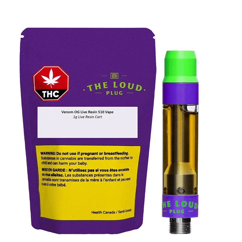 Venom OG Live Resin & Cured Resin - 1 X 1g Indica Cartridges | The Loud Plug