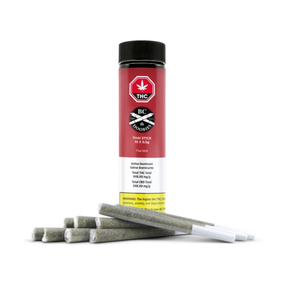Thai Stick - 10 X 0.5g Sativa Joints | BC Doobies