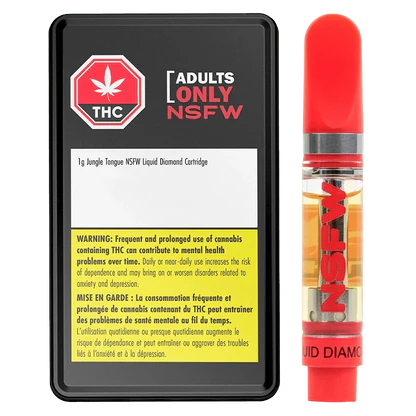 Jungle Tongue Nsfw Liquid Diamond - 1g Indica Cartridges | Adults Only