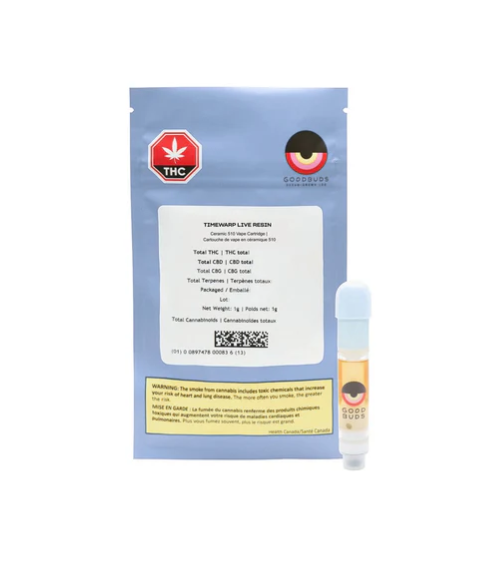 Timewarp Live Resin - 1g Sativa Cartridges | Good Buds