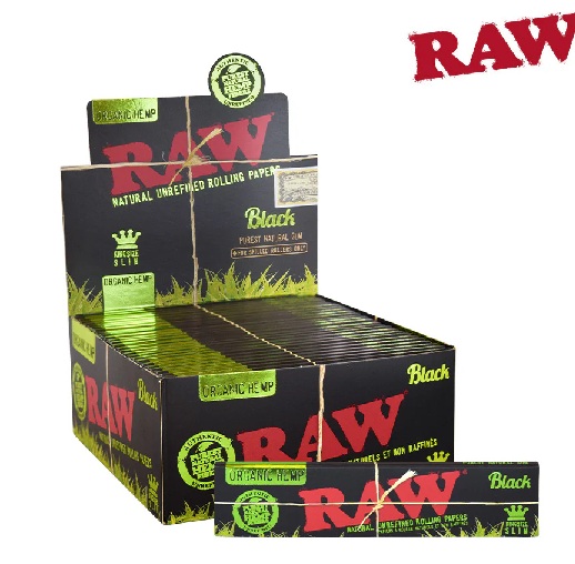 Black Organic King Size Hemp Paper